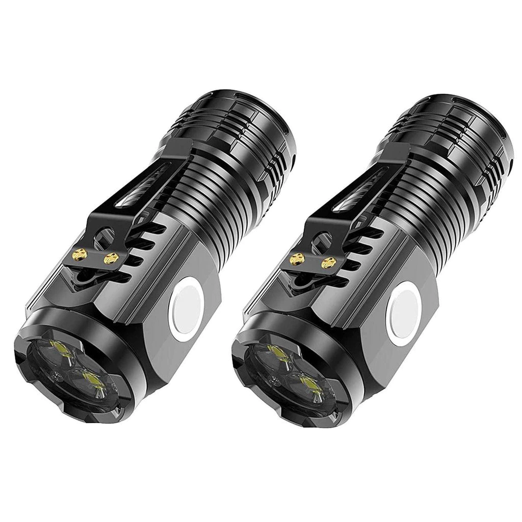 Mini Lanterna De Mão Pequena Luz Forte Brilhante Recarregável Com Base Magnetica GT-966 — imagem 1