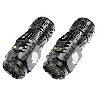 Mini Lanterna De Mão Pequena Luz Forte Brilhante Recarregável Com Base Magnetica GT-966 em Oferta na Shopee