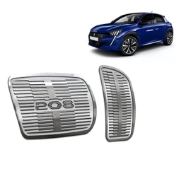 Pedaleira Peugeot 208 21/.. Automático Aço Inox - Não fura o pedal