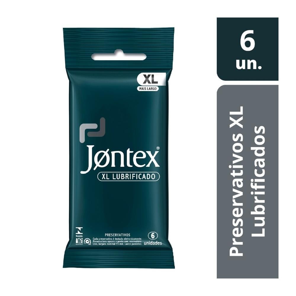 Preservativo Jontex Lubrificado XL 6 Unidades