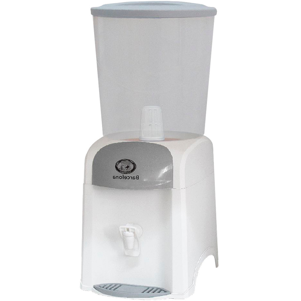 Filtro Água Modelo Barcelona 13,9 L Cuba Barro Branco Vela Carvão Utilidades Furacão Utilidades