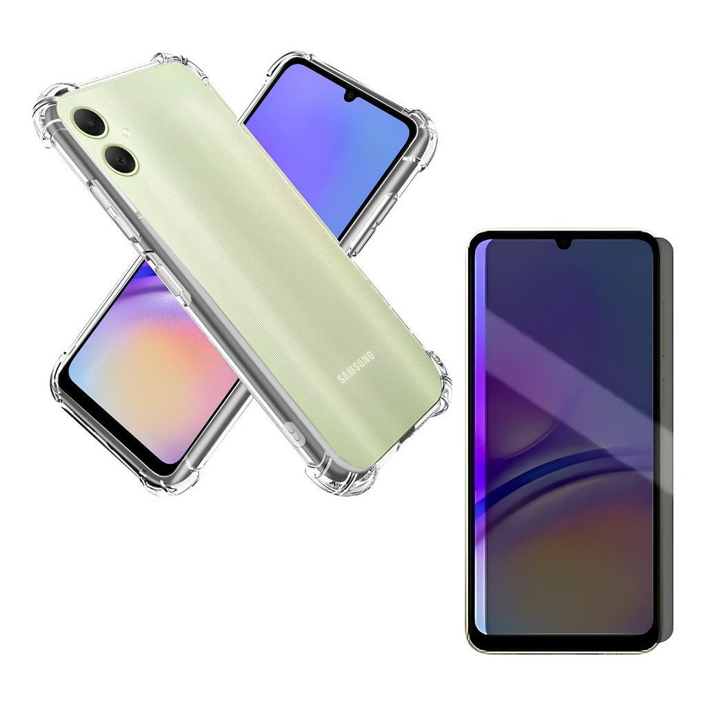 Capa Case Capinha Anti Queda Para Galaxy A05 + Película 3D Privacidade em Oferta na Shopee