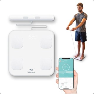 Balança de Bioimpedância Digital Corporal App Relaxmedic em Oferta na Shopee