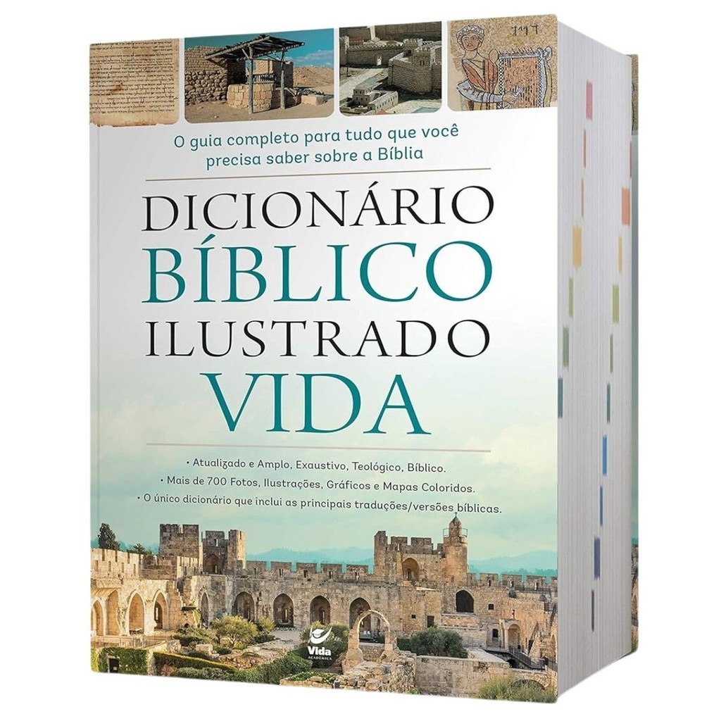 Dicionário Bíblico Ilustrado Vida | Capa Dura | Guia Completo para tudo o que você precisa saber sobre a bíblia - Books & Magazines