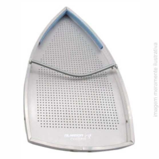 SAPATA DE ALUMÍNIO ANTI BRILHO PARA FERRO DE PASSAR GRAVITACIONAL ES-94A - 21,5X12 CM