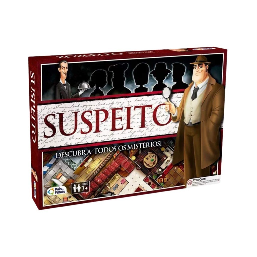 Jogo de Tabuleiro Suspeito Pais e Filhos - 2866-1 em Oferta na Shopee