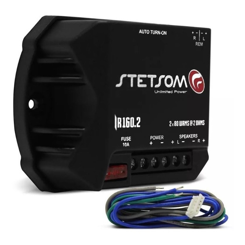 Módulo Amplificador Digital Stetsom Iron Line IR 160.2 Canais - 160 Watts RMS