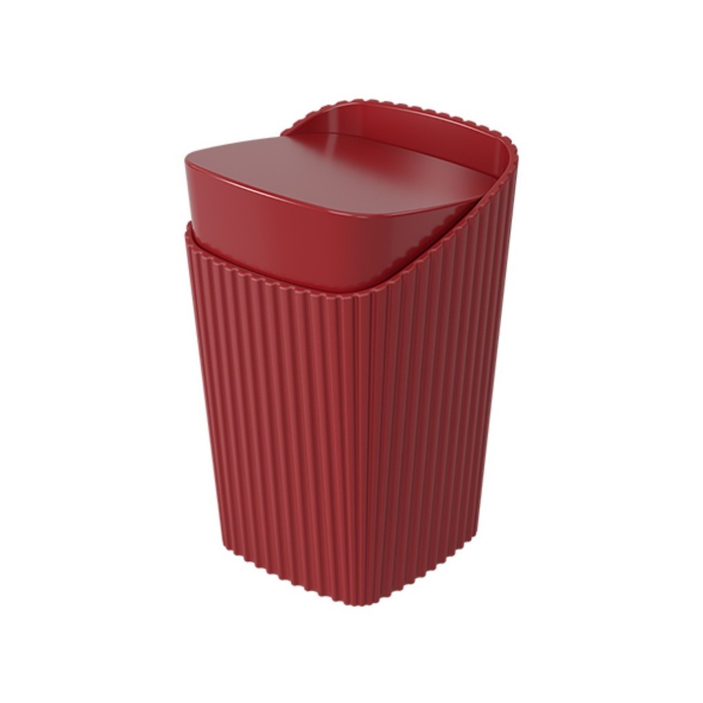 Porta Algodão Cotonetes Coza New Square Vermelho Bold em Oferta na Shopee