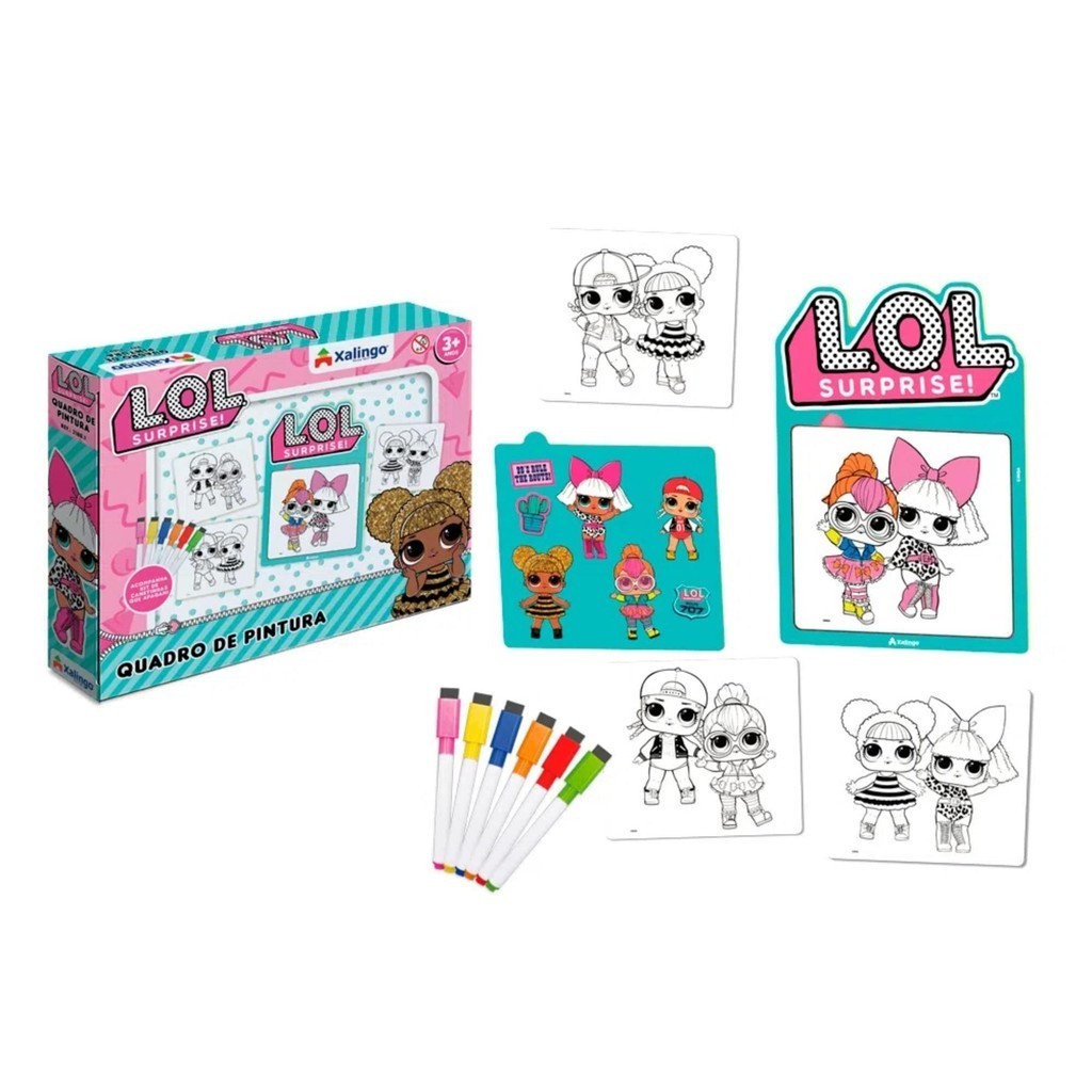 Brinquedo Quadro de Pintura do Blue's Clues com 6 Canetas e Apagador para Crianças a Partir de 3 Anos Xalingo - 21801