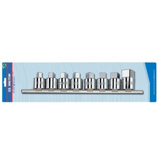 Jogo de Soquete Quadrado c/ Encaixe de 1/2" p/ Bujão c/ 8 Peças em Oferta na Shopee