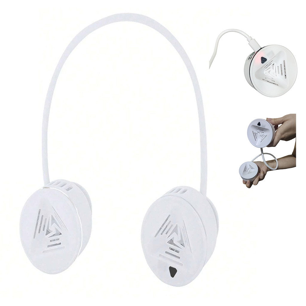 Ventilador de Pescoço Bateria Recarregavel USB 5 Velocidades Flexivel Atividade ao Ar Livre Esporte Lazer Esporte