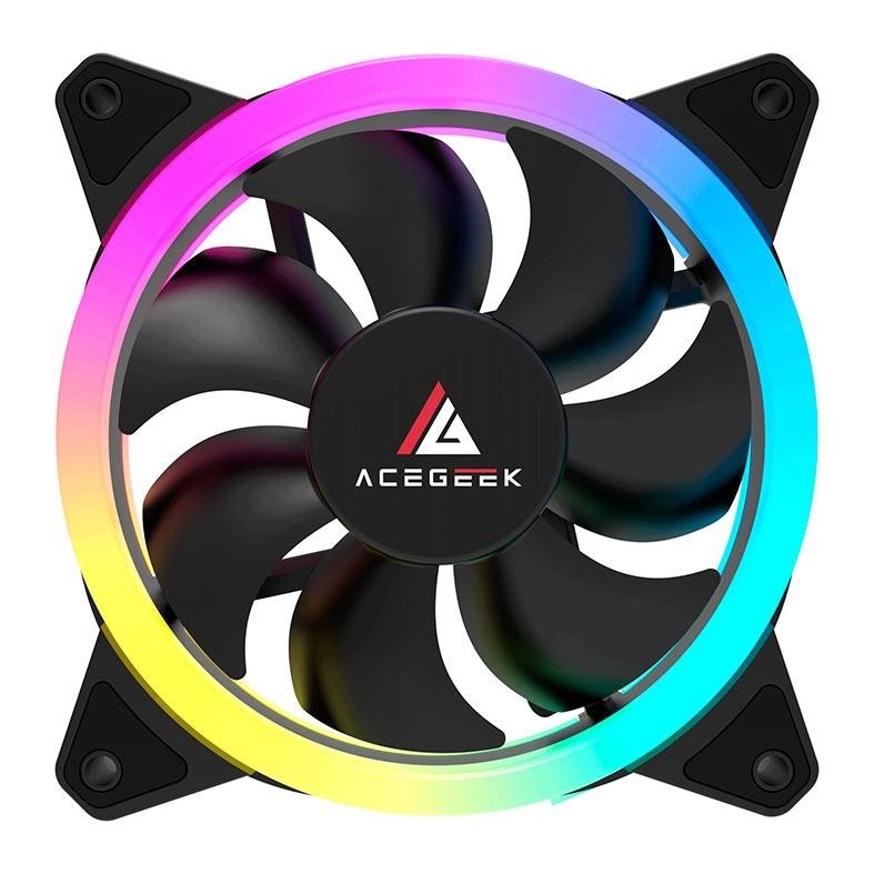 Ventoinha Acegeek Galaxy, 120mm, ARGB, AG-GALAXY-BK