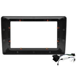 Kit Moldura Painel 10 Pol Gol Voyage Saveiro G7 Jetta Passat Variant Tiguan Amarok Fusca Fox 2 Din Preto Chicote Som