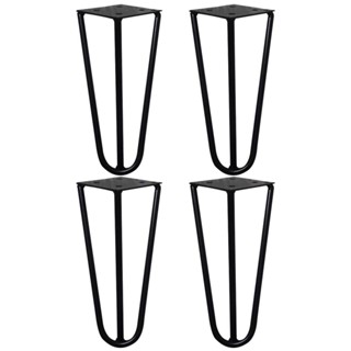 Kit 4 Pés de Metal 15 CM Hairpin Legs Mesas de Centro Puffs Preto G41 em Oferta na Shopee