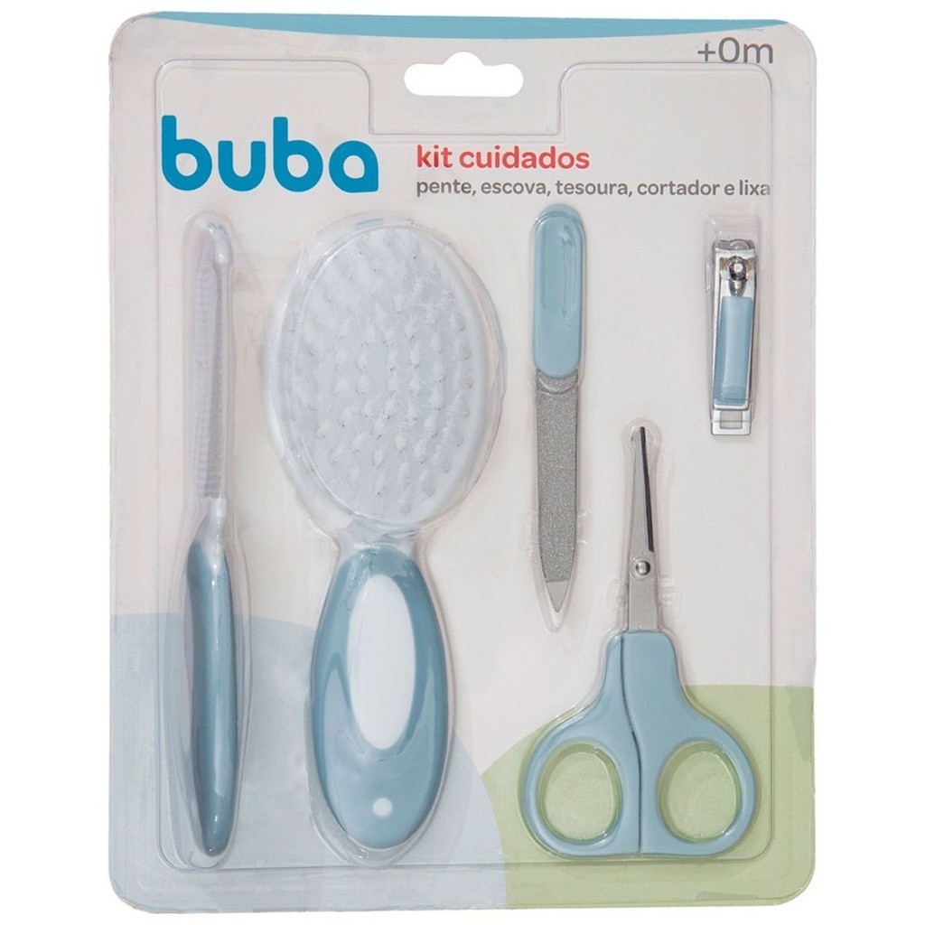 Kit Cuidados Para Bebês Azul Buba 13685 em Oferta na Shopee