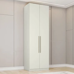 Guarda-Roupa Solteiro Modulado Seletto 2 Portas 3 Gavetas Seletto Areia - Henn