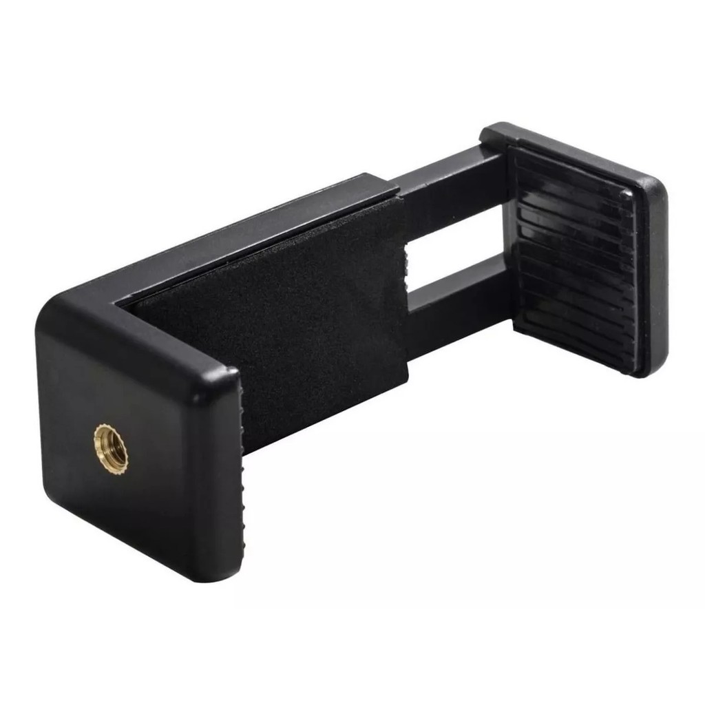 Suporte ou Garra Prendedor Celular Para Tripé Versão 2 Melhorada Reforçado e C/ Borracha nas Pontas Adaptador Clipe Mola