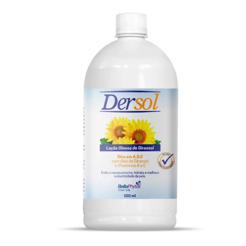 Óleo de Girassol (A.G.E) Dersol 500ml - BellaPhytus em Oferta na Shopee