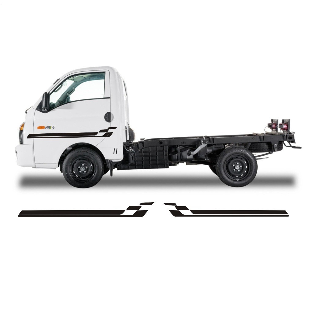 Adesivo Lateral Para Hyundai Hr 2 Faixa Caminhão Leve Fita Colante Adesiva Tuning Acessórios