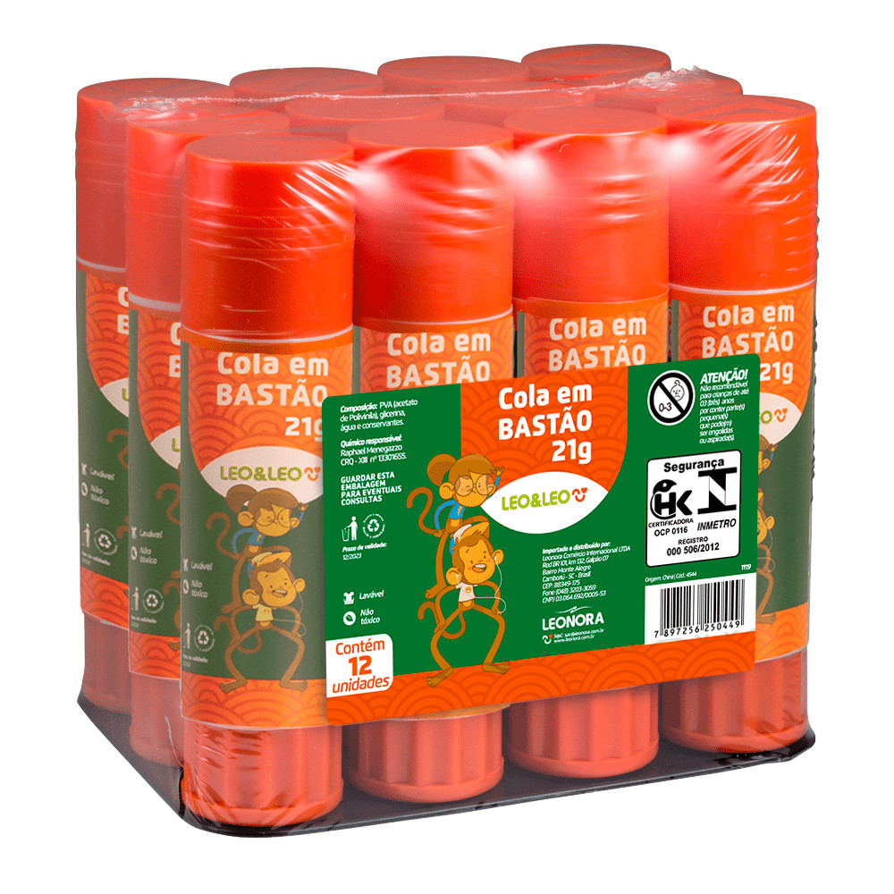 Cola em Bastão Leo&Leo/LYKE – 10g | 21g | 40g – Secagem Rápida e Alta Fixação em Oferta na Shopee