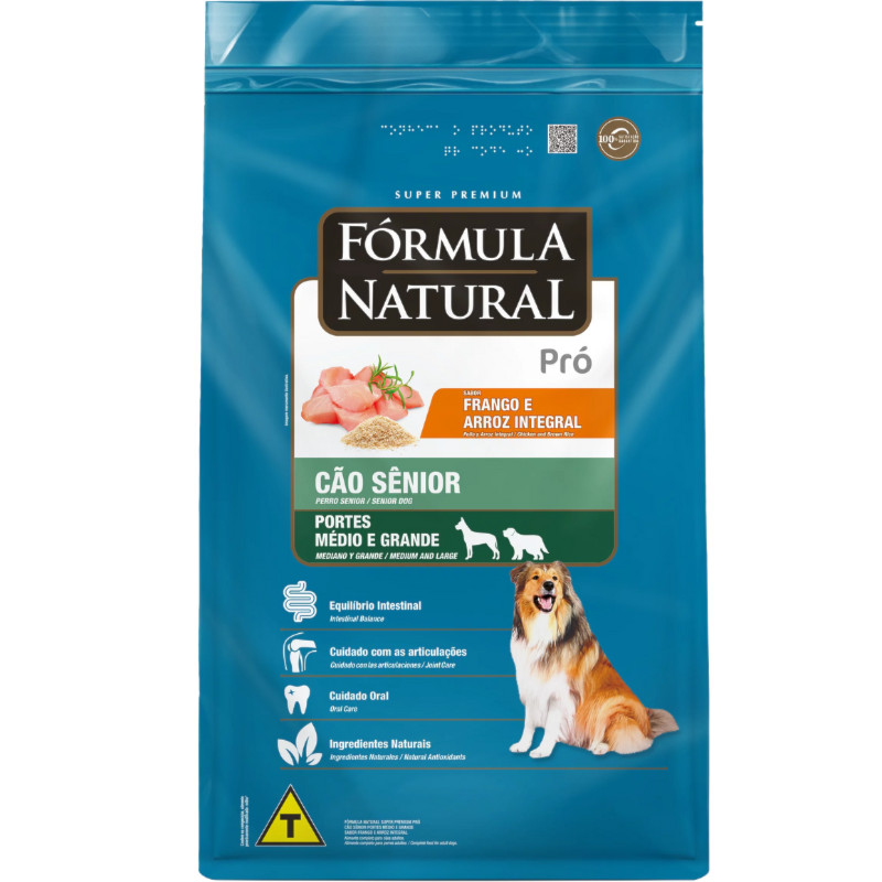 Ração Formula Natural Pró Cão Sênior Porte Médio E Grande 15 kg Sabor Frango e Arroz Integral em Oferta na Shopee