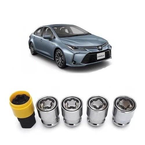 Trava Parafuso Porca Antifurto De Rodas Toyota Corolla Etios Yaris Hilux SW4 Corolla Cross Prius