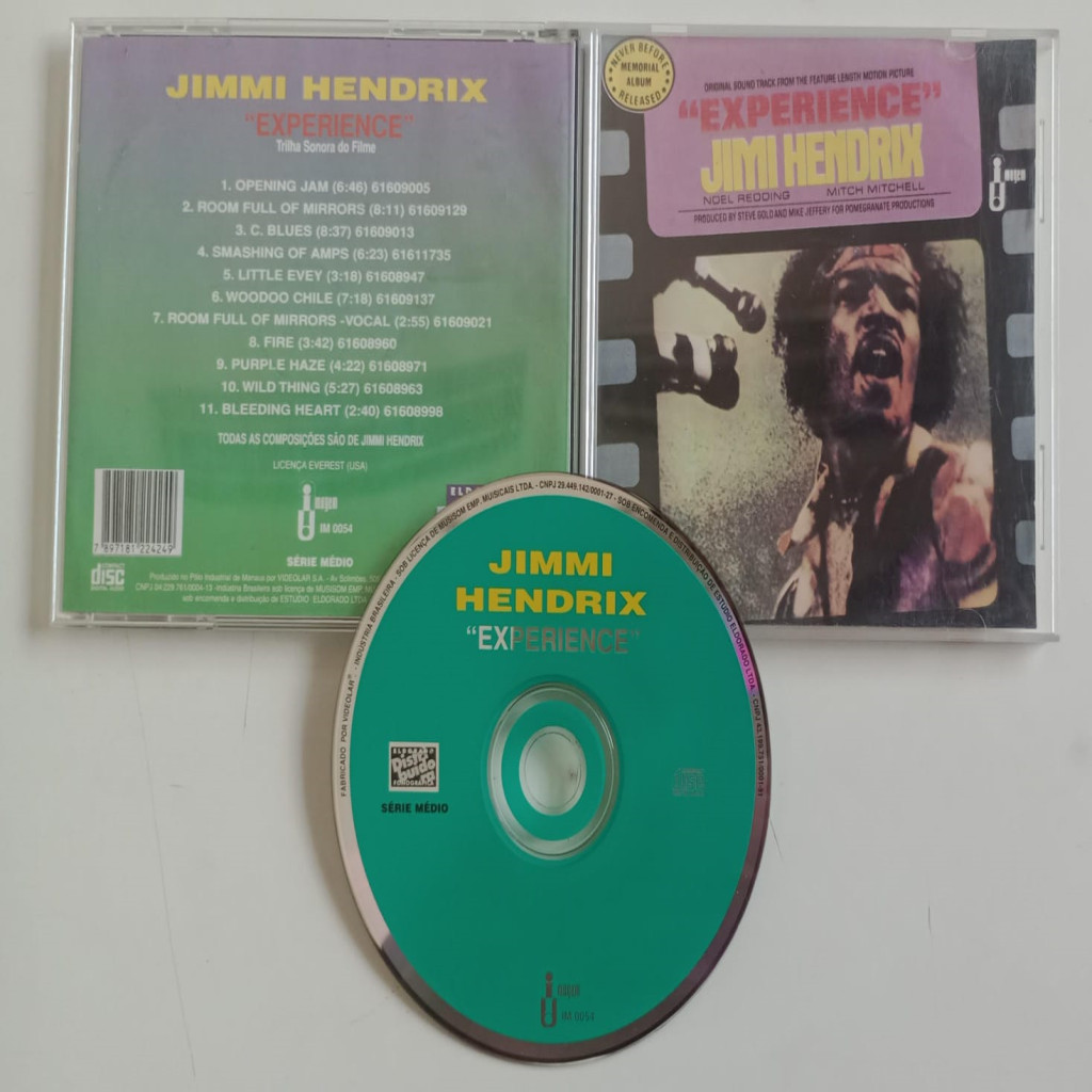 CD: JIMI HENDRIX - EXPERIENCE (TRILHA SONORA DO FILME) de JIMI HENDRIX