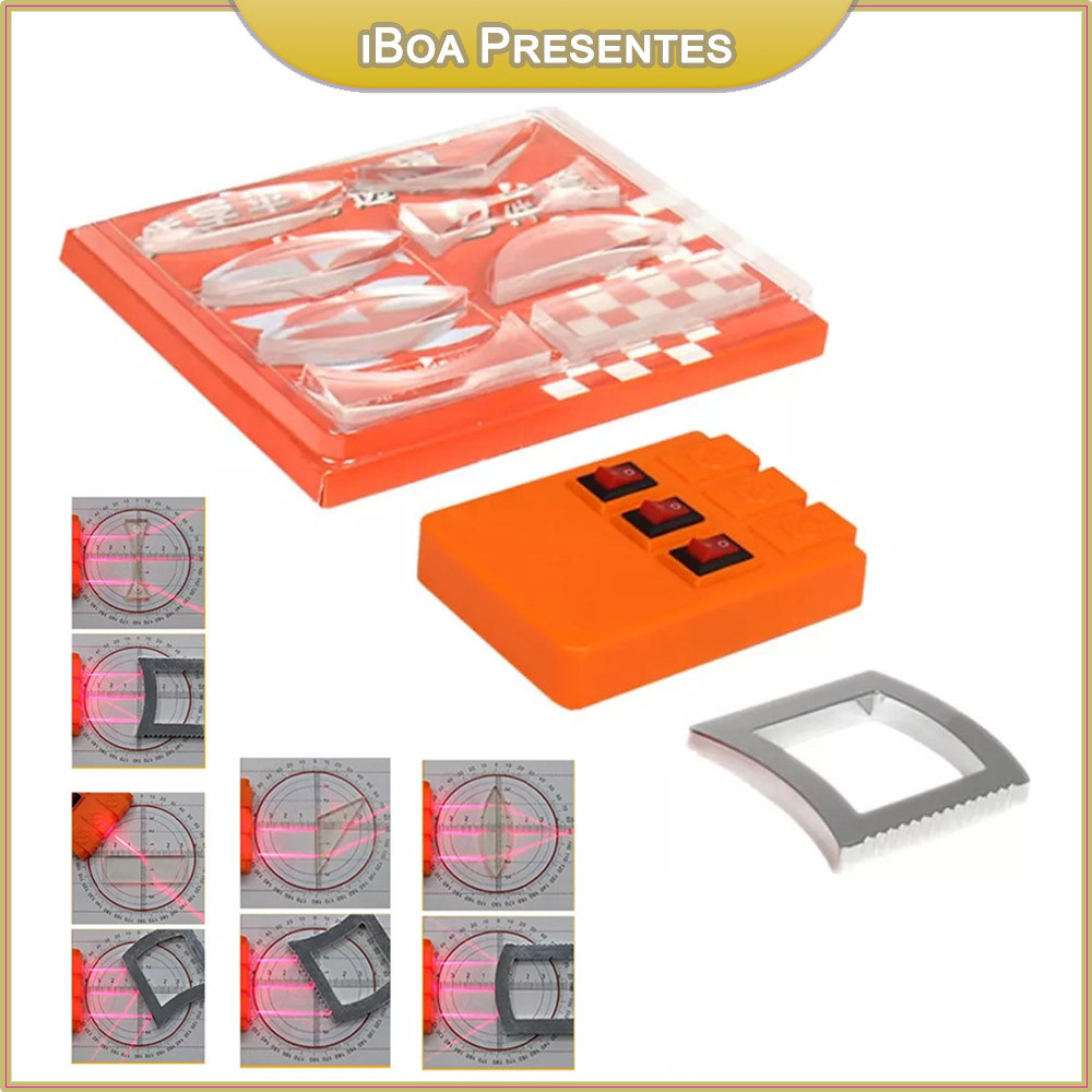 Teste De Lente Óptica Física Côncavo E Convexa Prisma Multifuncional Refletor Refração Holofote Ensino Demonstração