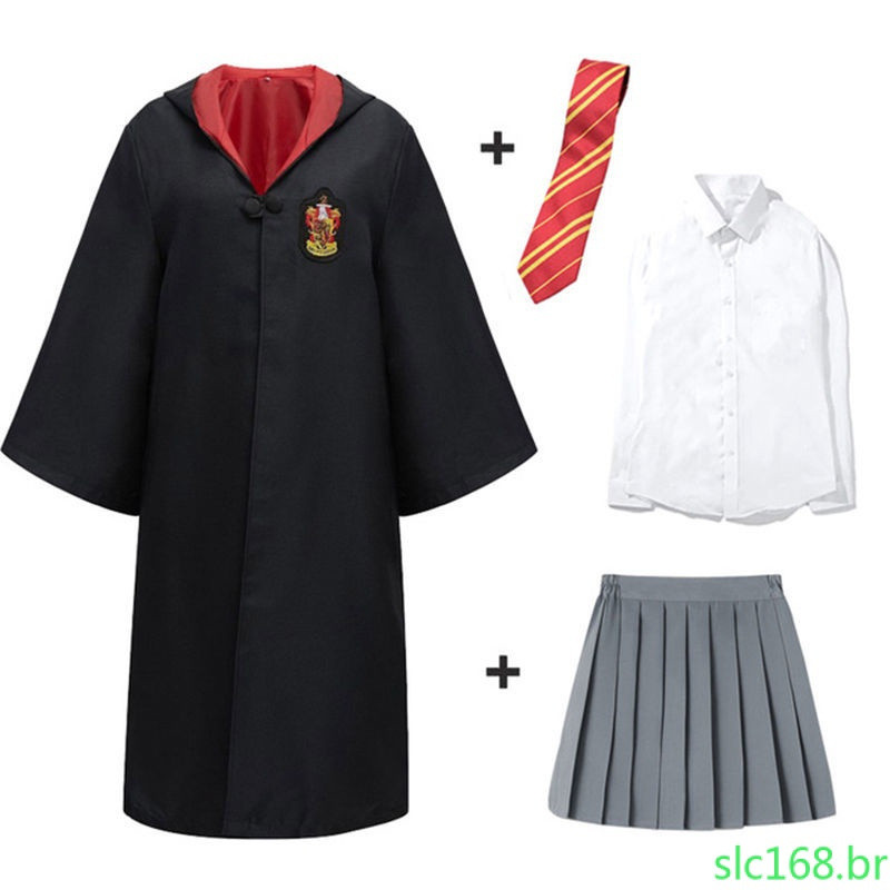Uniforme Escolar Adulto Crianças Hufflepuft Sonserina Hermione Traje 026 LCT5