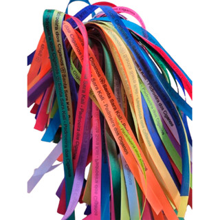 100 Fitinhas Coloridas Santo Antônio Rogai Por Nós em Oferta na Shopee