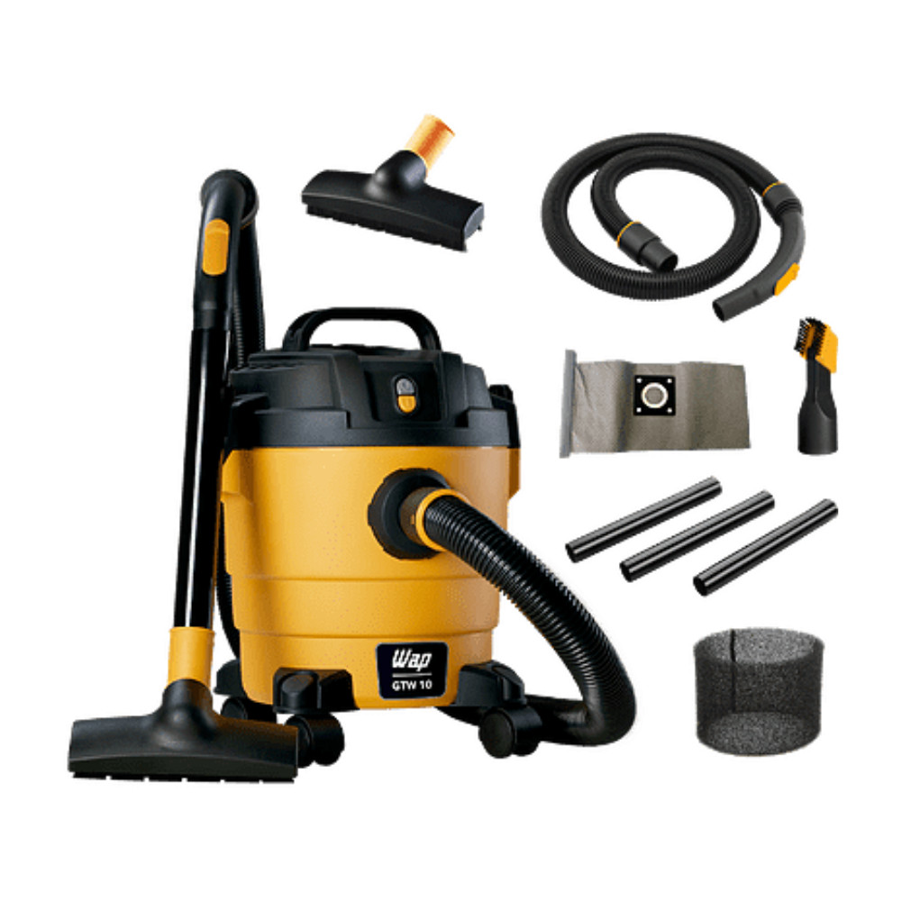 Detalhes do Aspirador de Pó e Água WAP GTW 10 1400W 10L, Bocal de Sopro, Filtro Lavável, Mangueira 1,5m - 127V