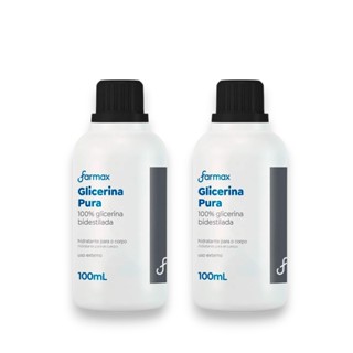 Farmax Kit 2un Glicerina Pura Hidratante Corporal - 100ml cada em Oferta na Shopee