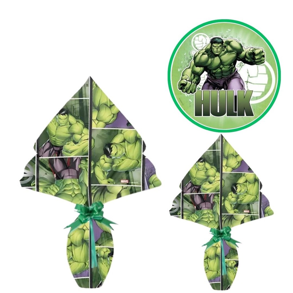 25 FOLHAS PARA OVOS DE PÁSCOA  HULK  69x89 LICENCIADA CROMUS em Oferta na Shopee