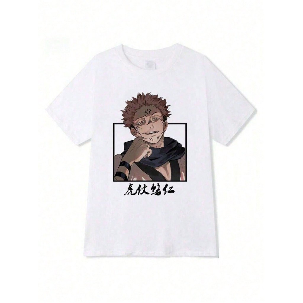 Camiseta Camisa Algodão Anime  Jujutsu Unissex 100% Algodão Streetwear Lançamento Envio Varias Cores!! Premium