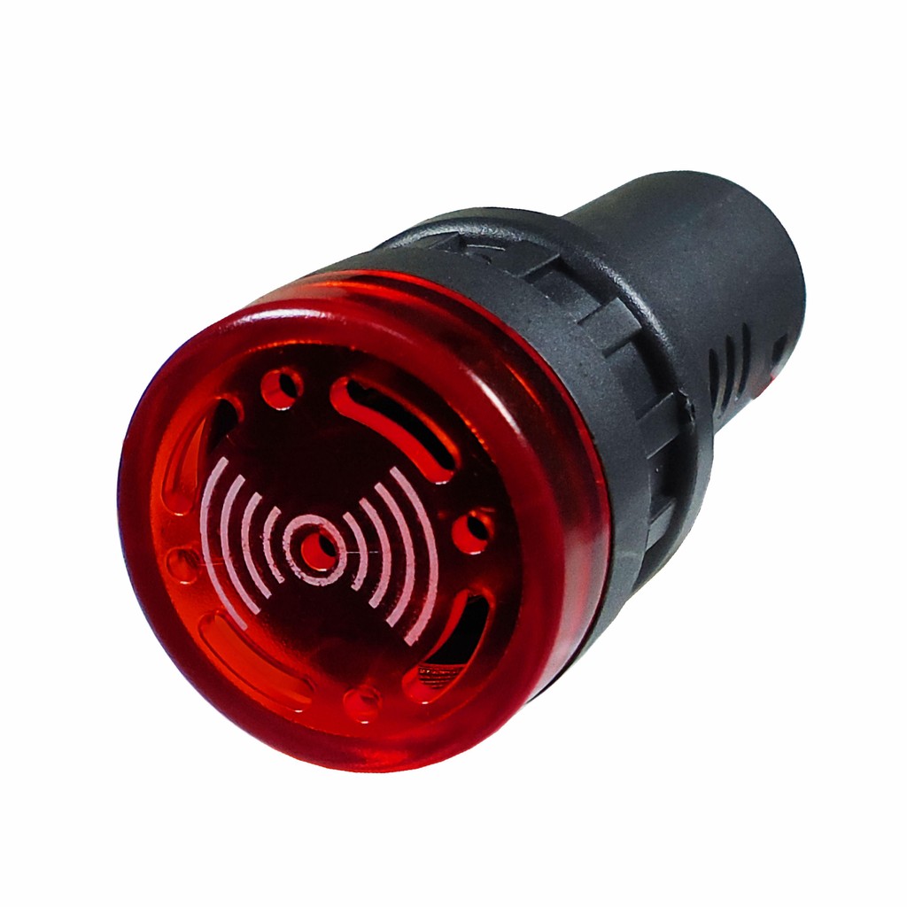 Alarme Sonoro Buzzer Sinaleiro Led Vermelho 22mm 12V - DNI em Oferta na Shopee