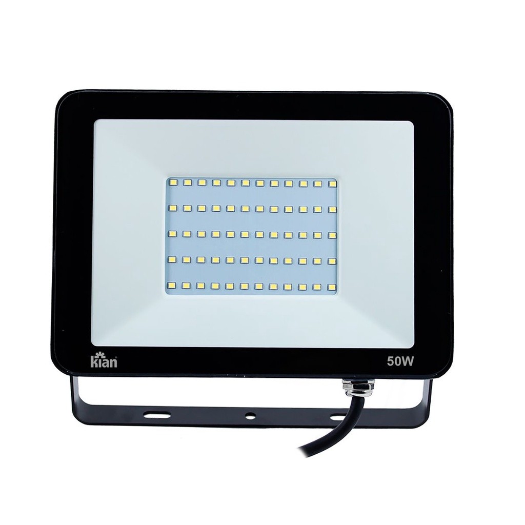 Projetor Holofote Led 50W 6,500K Preto Kian em Oferta na Shopee