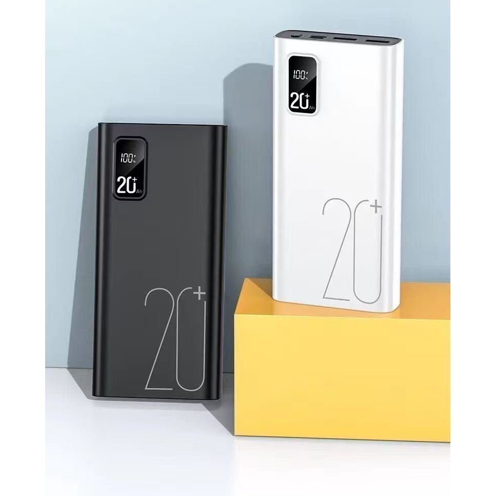 Carregador Portátil 20000mah grande capacidade power bank usb c 22.5w rápido por