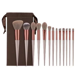 ANA1108 Kit 13 Pçs Pincéis De Maquiagem Contorno Kabuki Profissional-INLIS ANA