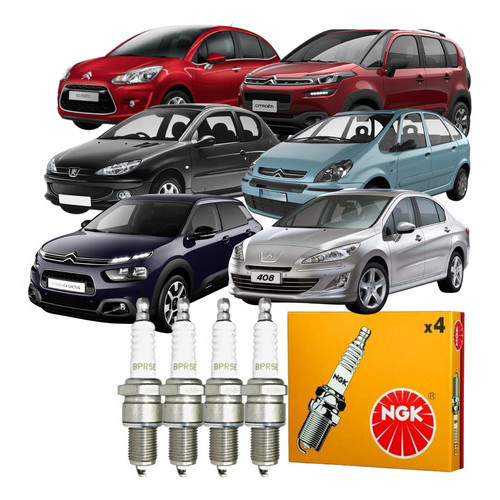 Jogo Vela Ignição C4 C3 Aircross Berlingo Xsara 207 307 308 em Oferta na Shopee