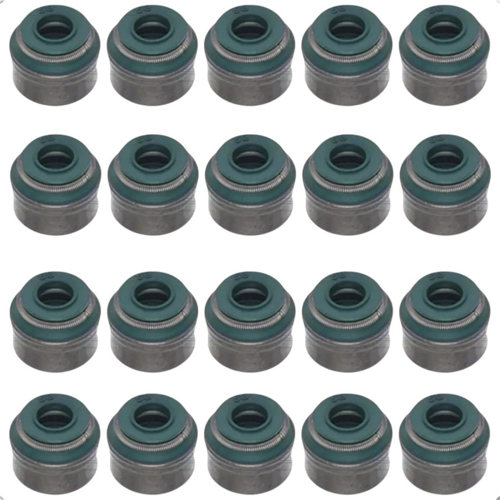 Jogo 20 Retentores De Valvulas Audi A3 A4 Ssangyong Kyron Golf Jetta Passat 1.8 2.0 2.5 2.7 20v em Oferta na Shopee