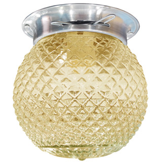 Plafon Colonial Chapa Natural Globo Bico de Jaca Ambar em Oferta na Shopee