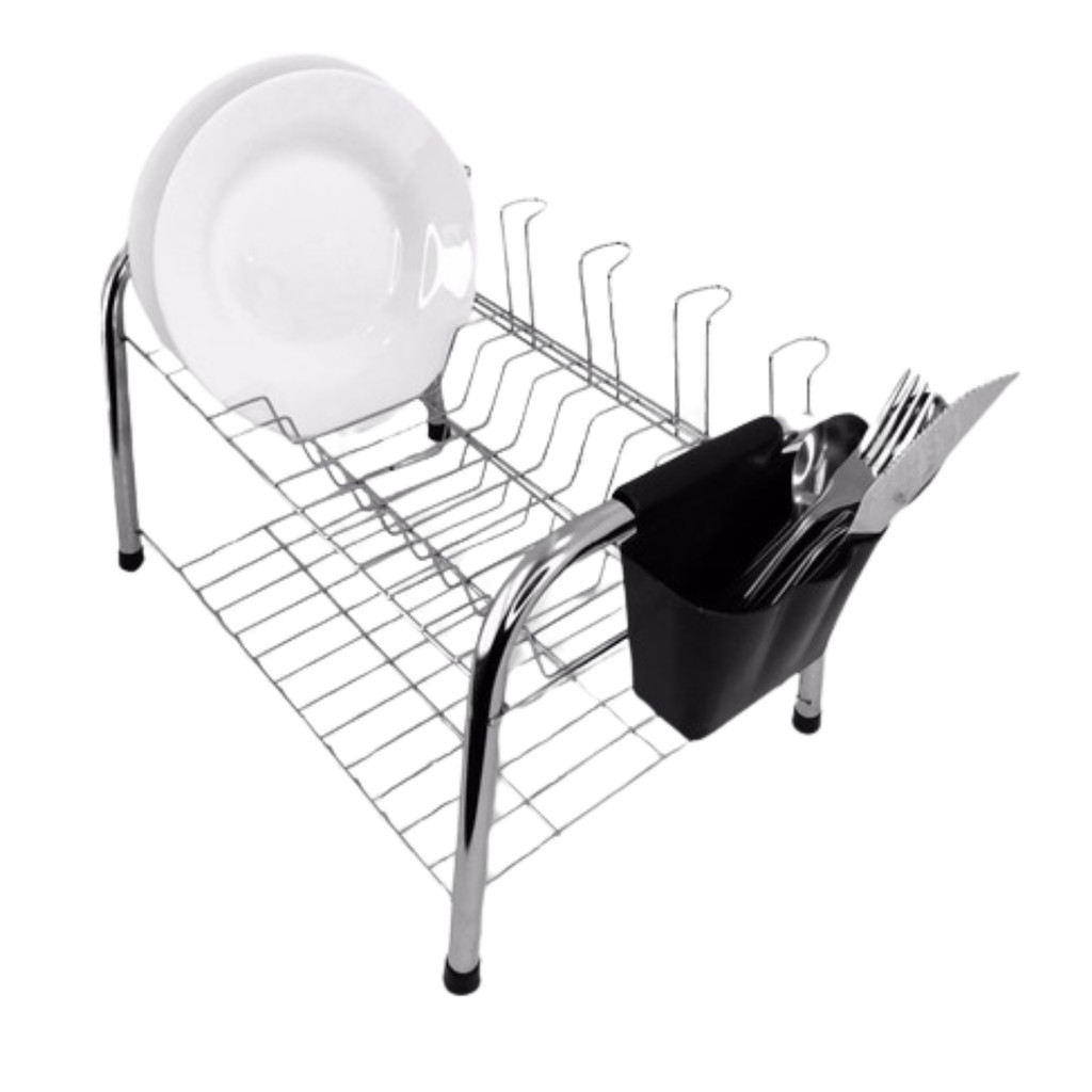 Escorredor de Louça Pratos Com Porta Talher 2 Andares