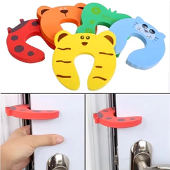 Kit 5 Protetor De Porta Salva Dedos Seguranca Criança Em Eva Protege Bebe