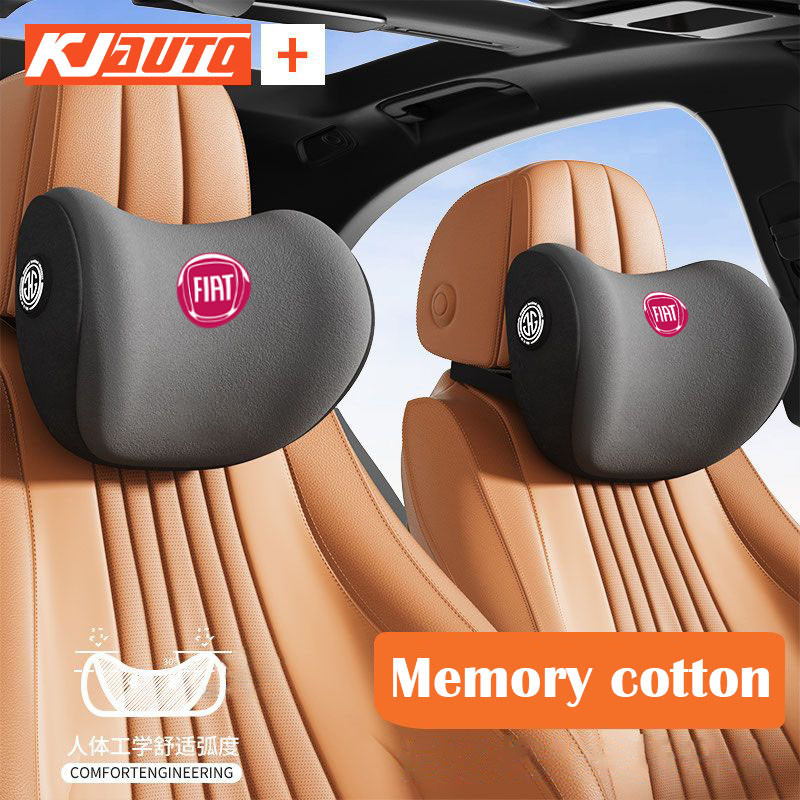 【 Ergonomics 】 Fiat Memória Algodão Para O Encosto De Cabeça Do Assento Carro Acessórios De Decoração Carros Strada Mobi Argo Pulse Toro Cronos Fiorino Uno Siena