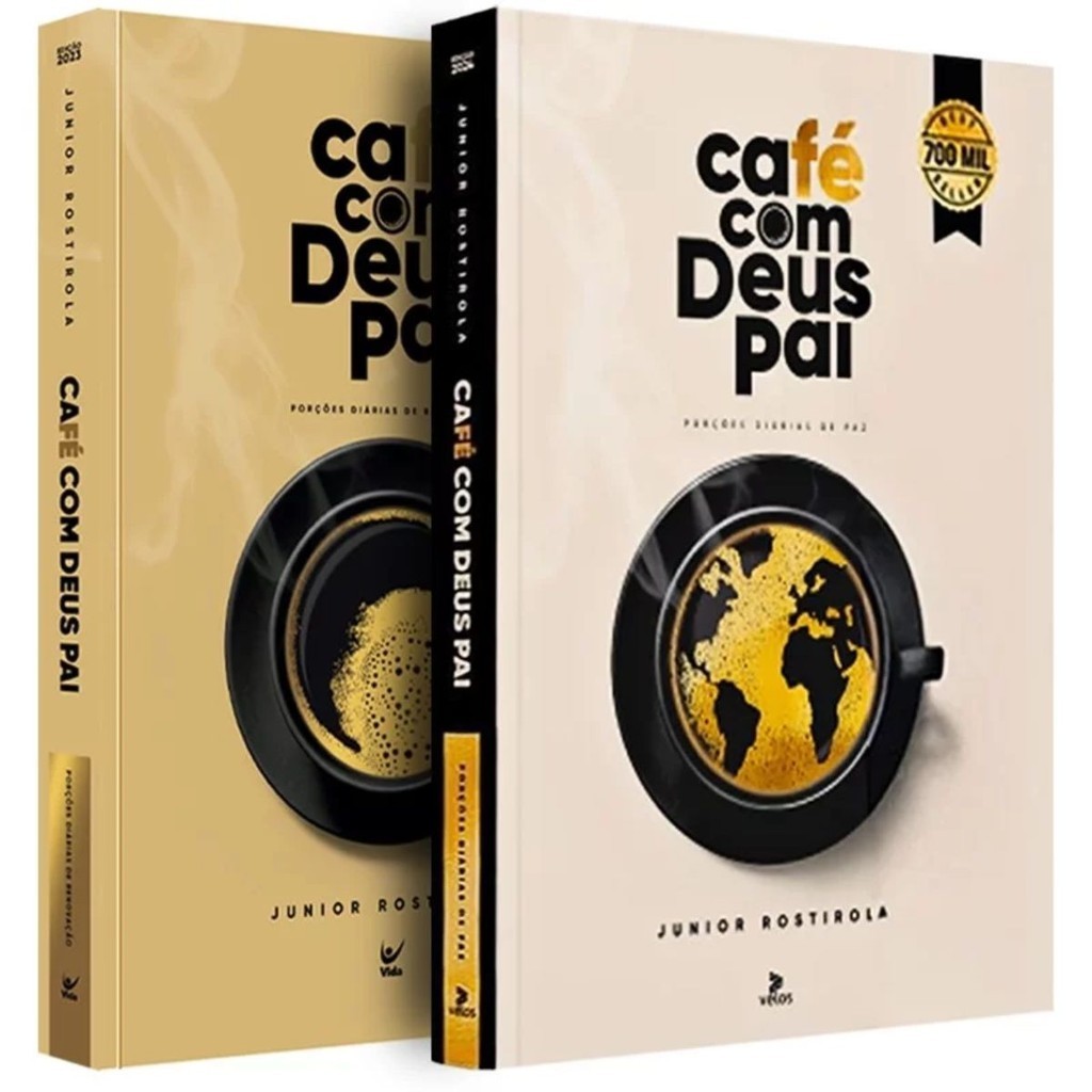 Kit 2 Livros Café com Deus Pai | Temática Renovação + Temática Paz em Oferta na Shopee
