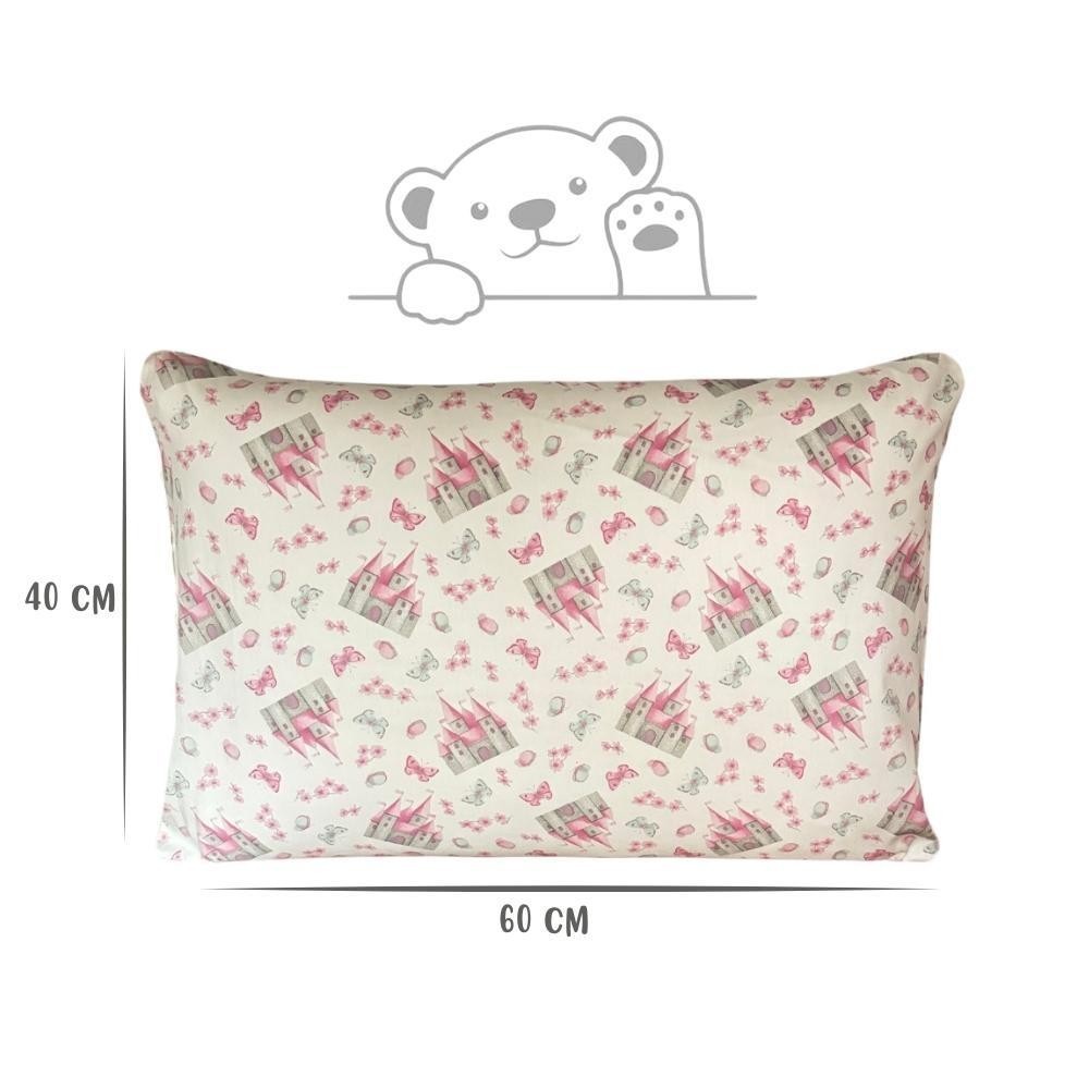 Fronha Avulsa Castelo Infantil Kids 40x60cm Tricoline 100% Algodão Estampada Arrumadinho Enxovais