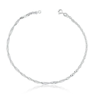 Pulseira em prata 925 singapura 19cm