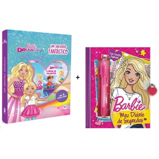 Kit Barbie | Livro Box com 6 Minilivros Barbie Dreamtopia + Barbie Meu diário de segredos em Oferta na Shopee