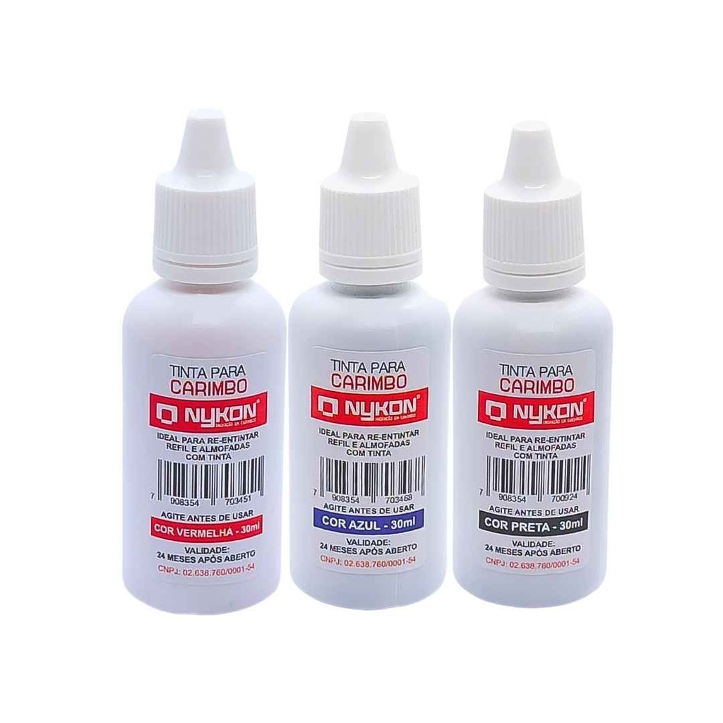 Tintas de Carimbo Automático e Almofadas Nykon em Oferta na Shopee
