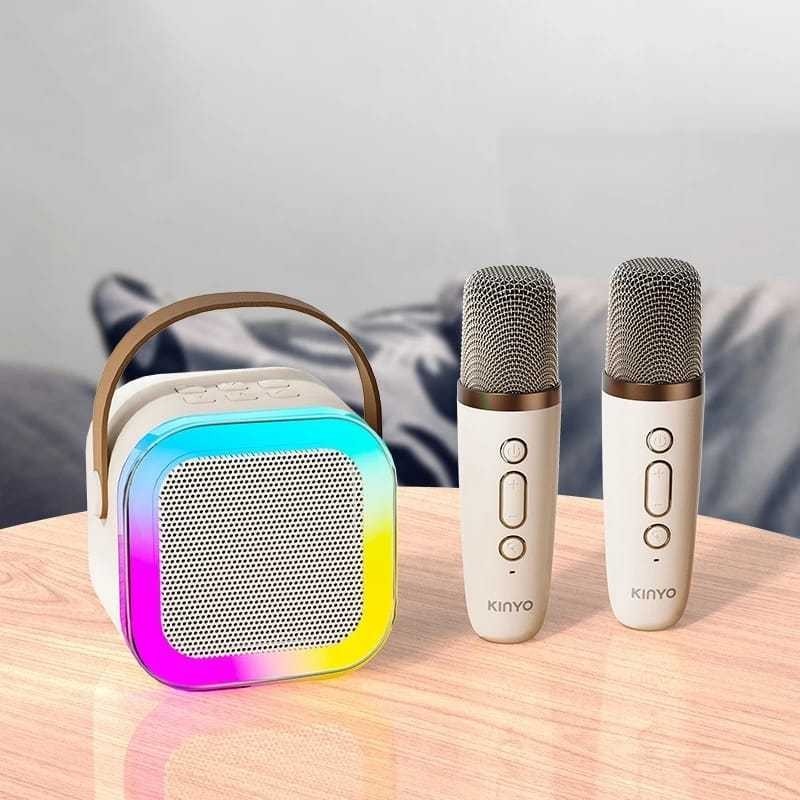 Caixa De Som Com Microfone Alto-Falante Karaokê sem fio Bluetooth Portátil